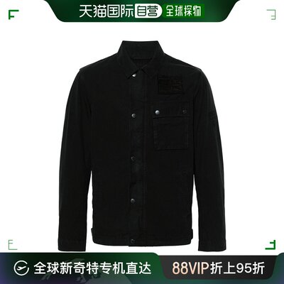 香港直邮Barbour 巴伯尔 男士 BARBOUR INTERNATIONAL 黑色外套 M