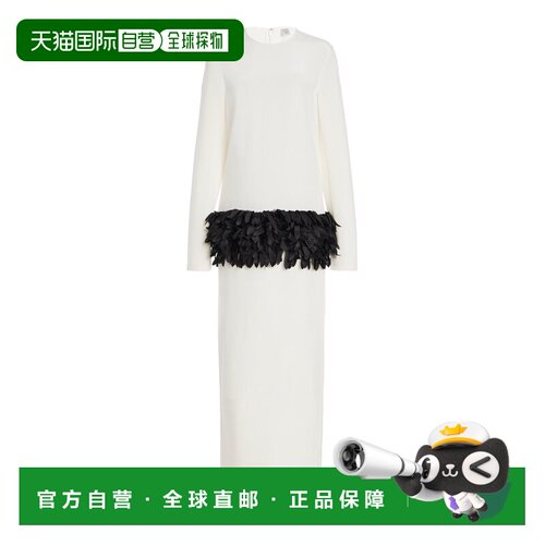 1h可退 香港直邮toteme 女士 花瓣真丝混纺长款连衣裙 colorful花