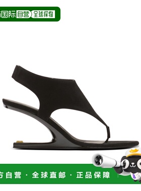 1h可退 香港直邮Balmain 露趾高跟凉鞋 GN0UH229LCMK