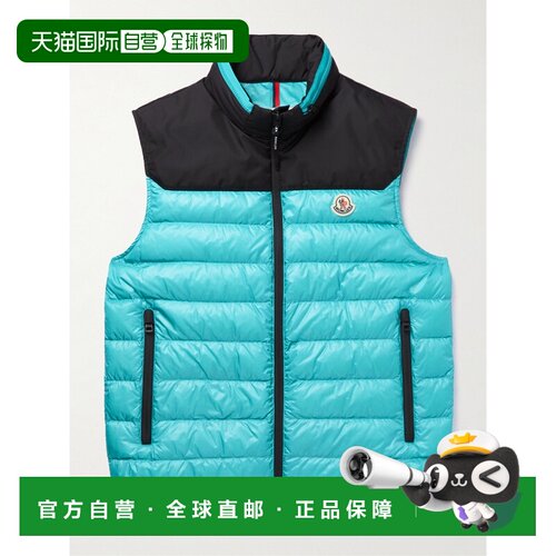 香港直邮Moncler 盟可睐 男士 Ortac Logo-Appliqued Shell 拼色