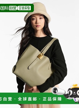 自营1h可退 欧洲直邮LV/路易威登 女士浅绿色小牛皮手提包托特包