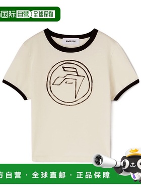 香港直邮Ambush 手绘徽章印花短袖T恤 BWAA048S24JER001