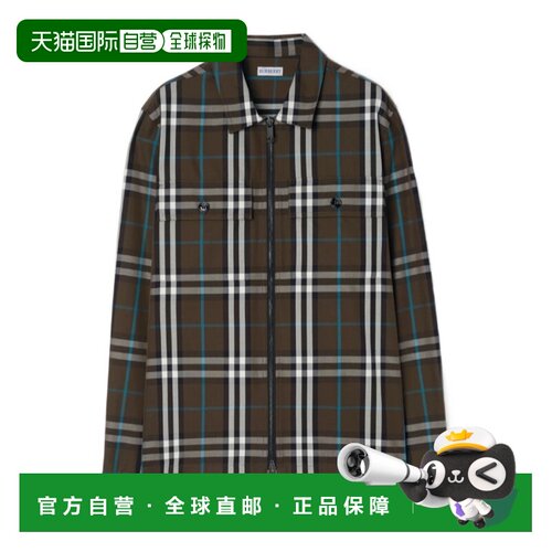 Burberry 格纹棉质外套式衬衫 81307891