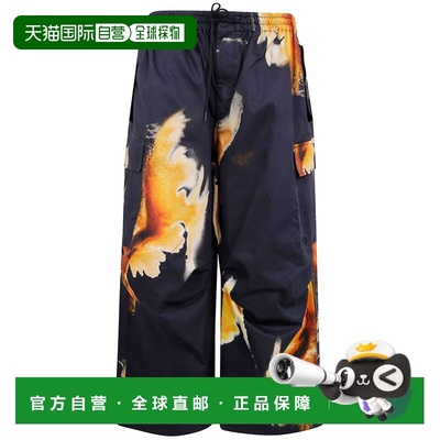 1h可退 香港直邮Y-3 女士 'UT CARGO' 长裤 KE2314 black黑色 舒