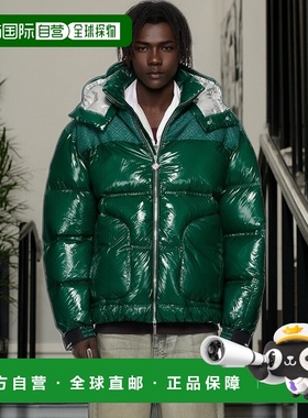 1h可退 香港直邮Casablanca 男士 绿色羽绒夹克 MPF25OT19701