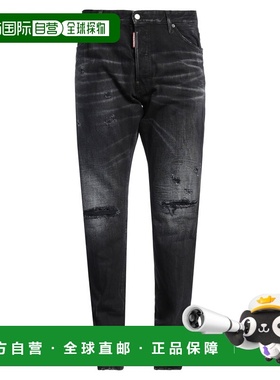 香港直邮Dsquared2 二次方 男士 牛仔长裤 black黑色 舒适时尚