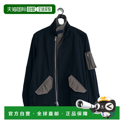 1h可退 香港直邮SACAI 男士外套 SCM314234 AW2026 黑色 长袖羽绒
