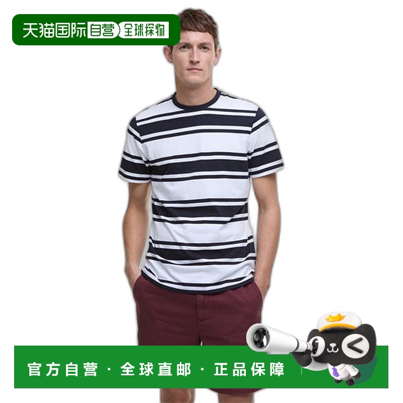 1h可退 香港直邮Barbour 巴伯尔 男士 Colts T恤 blue蓝色 舒适时
