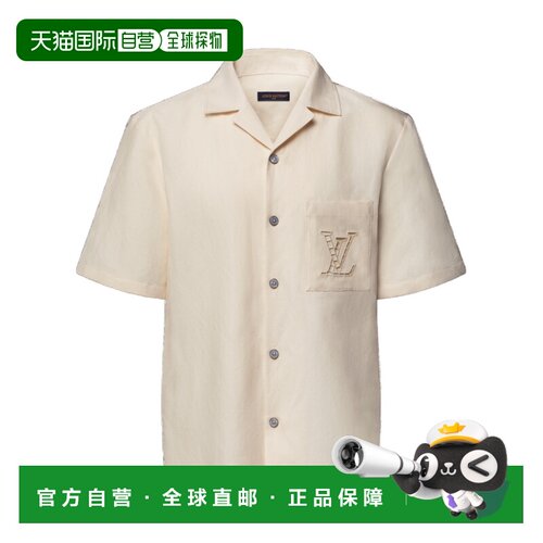 Louis Vuitton 刺绣短袖衬衫 1AKCTV 【付后1h可退】