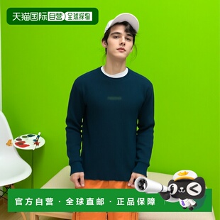 自营欧洲直邮RALPH LAUREN拉夫劳伦 RRL靛蓝提花针织圆领毛衣