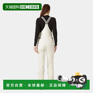 自营欧洲直邮Helly Hansen 女士白色聚酰胺Avanti软壳滑雪背带裤