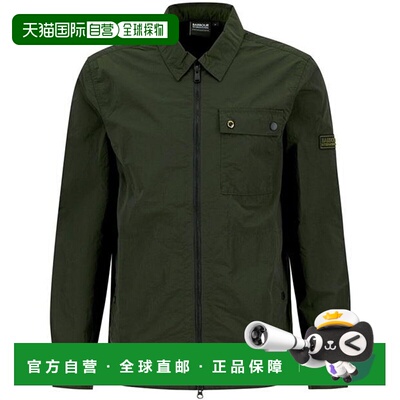 1h可退 香港直邮Barbour 巴伯尔 男士 Inline 拉链衬衫式外套夹克