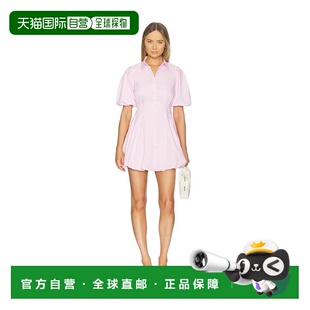 1h可退 香港直邮Simkhai 女士 Cleo 膨起褶纹迷你连衣裙 2261030T