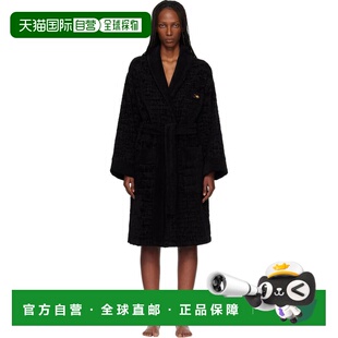 范思哲 浴袍 女士 Icon ZACJ000081A119601 黑色 香港直邮versace