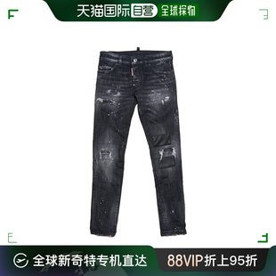 童装 香港直邮Dsquared2 二次方 男童做旧设计牛仔裤