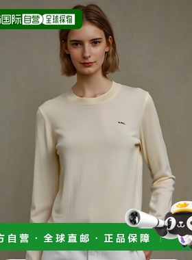 香港直邮A.P.C. 女士 长袖套头针织衫 COEZJF23294毛衣刺绣