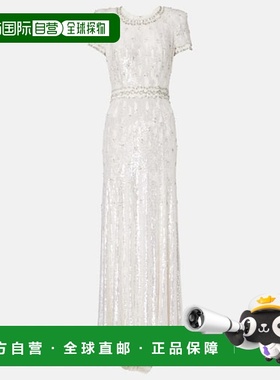 香港直邮Jenny Packham 女士 Bridal Kira 精饰连衣裙礼服晚礼服