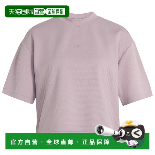 1h可退 欧洲直邮ADIDAS 女士T恤 9166795PRELOVEDFIG CO 粉红色