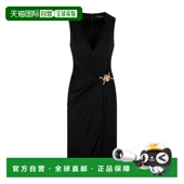 香港直邮versace 范思哲 女士 1h可退 美杜莎垂顺中长连衣裙 1011