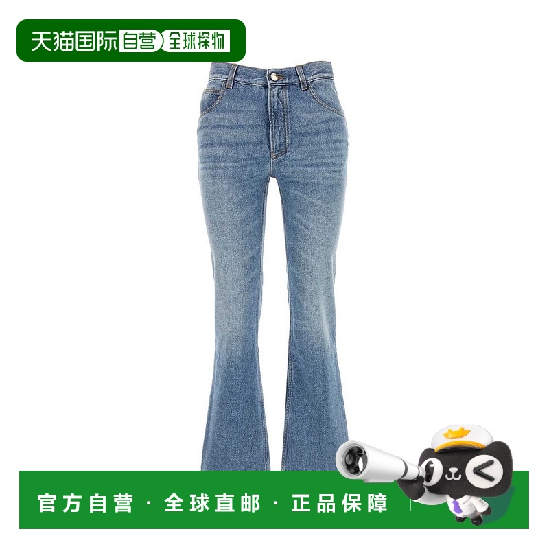 1h可退 香港直邮Chloe 蔻依 女士 Chloe 九分微喇牛仔裤 CHC24SDP
