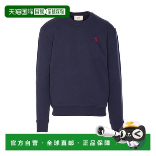 自营 Ami Paris 男士 长袖卫衣 BFUSW035730 blue蓝色 舒适时尚