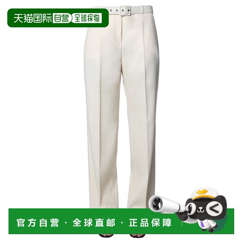 香港直邮GIVENCHY 女士休闲裤 BW50ET12DE155 AW2019 白色 徽标直