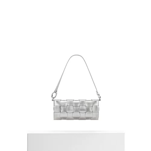 Европейская прямая рассылка POLENE Neiti женская сумка через плечо из телячьей кожи сумка через плечо металлического цвета