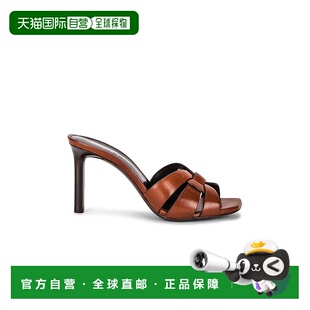 香港直邮Saint Laurent 圣罗兰 女士 露趾高跟穆勒鞋 650986DWE00
