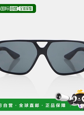 1h可退 香港直邮KHAITE 女士 飞行员太阳眼镜 black黑色 舒适时尚