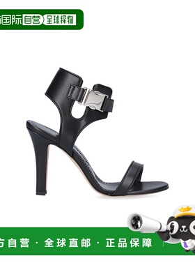 香港直邮MANOLO BLAHNIK 莫罗 伯拉尼克 女士 黑色凉鞋 223132500