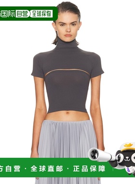 1h可退 香港直邮alaia 女士 镂空上衣 AA9H1298K127B grey灰色 舒