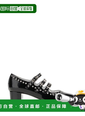 香港直邮Carel 女士 Camden 黑色皮质浅口鞋 CAMDEN33206288女鞋