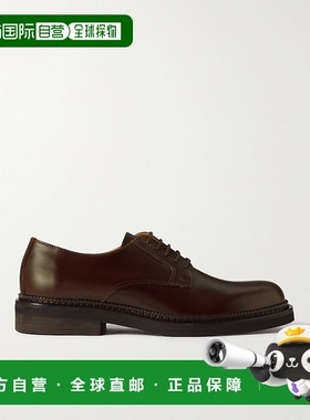 香港直邮Mr P. 男士 Jacques 皮质德比鞋 MPF00017Brown