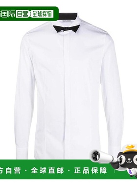 香港直邮Neil Barrett 对比尖翻领衬衫 BCM1396C015S