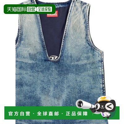 1h可退 香港直邮DIESEL 女士连衣裙 A1903109M9601 AW2025 蓝色 D