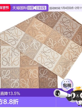 1h可退 欧洲直邮LOEWE罗意威Anagram棋盘格羊毛羊绒围巾男女同款