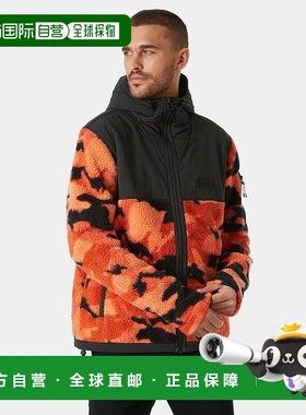 自营欧洲直邮Helly Hansen 男士橙色涤纶Patrol绒绒夹克海丽汉森