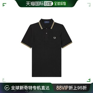 M12157 香港直发FRED 派瑞男士 PERRY佛莱德 黑色徽标短袖 POLO衫