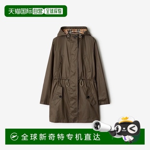 歐洲直郵Burberry博柏利 Heritage系列女士軍風(fēng)色棉涂層嘎巴甸連