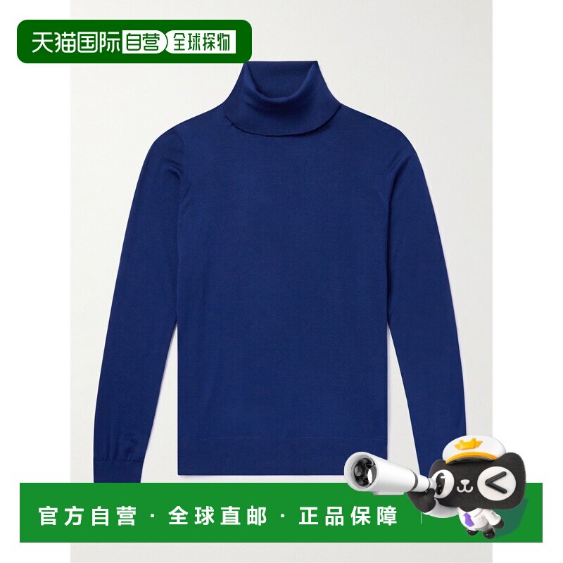 1h可退 香港直邮Loro Piana 诺悠翩雅 男士 高领长袖初剪羊毛毛衣