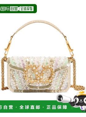 香港直邮Valentino LOCÒ 宝石徽标刺绣小号单肩包 WB0K53WPT