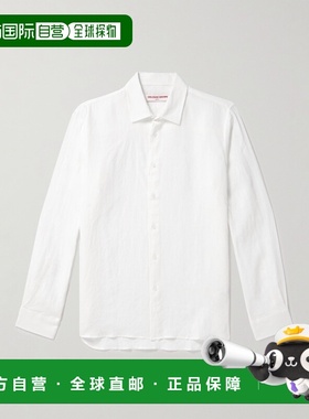 1h可退 香港直邮Orlebar Brown 男士 Justin 亚麻衬衫 278739WHIT