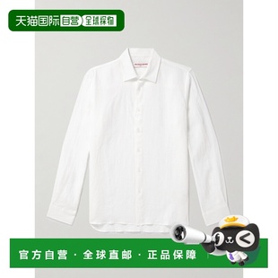 香港直邮Orlebar 亚麻衬衫 Brown Justin 278739WHIT 男士 1h可退