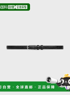 1h可退 香港直邮Celine 思琳 男士 Celine 黑色皮带 45BML3ARW38S