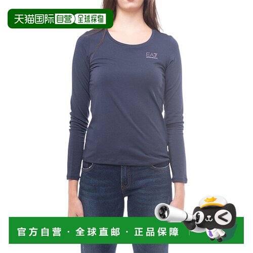 香港直邮EA7 Emporio Armani 圆领长袖T恤 女装上衣6GTT03TJ28Z