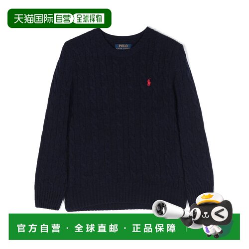 香港直邮ralph lauren 拉尔夫劳伦 男童 粗线针织羊毛混纺毛衣童