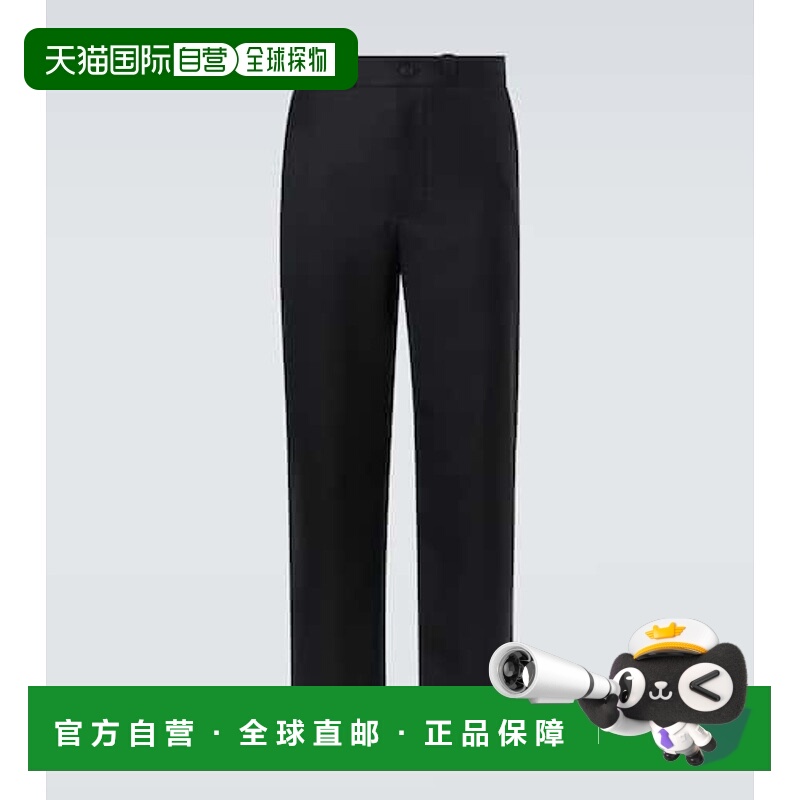 香港直邮The Row 男士 Ottis 初剪羊毛直筒长裤 black黑色 舒适时