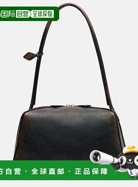 1h可退 香港直邮alaia 女士 Le Bouledogue 皮革肩包 brown棕色