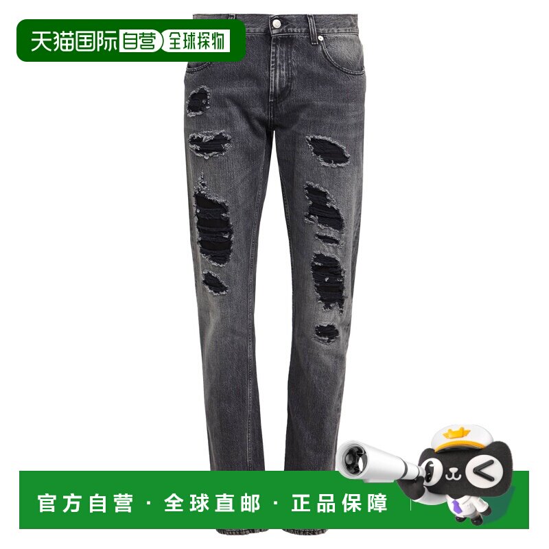 1h可退 香港直邮mcqueen 亚历山大 麦昆 男士 牛仔长裤牛仔裤