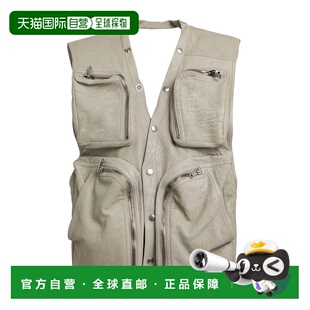 香港直邮rick 男士 owens 欧文斯 皮革夹克背心 瑞克 1h可退